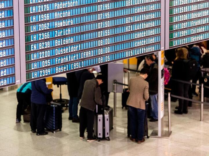 Insgesamt rechnet die Lufthansa mit 180.000 vom Streik betroffenen Passagieren.