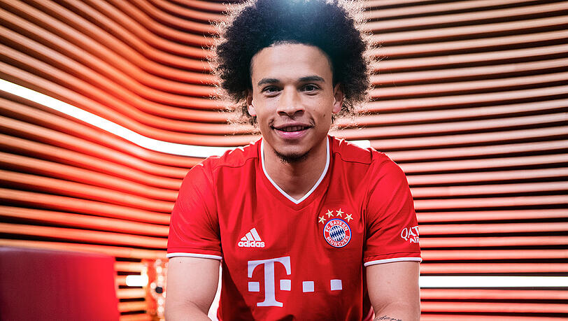 Leroy Sané im Bayern-Trikot.