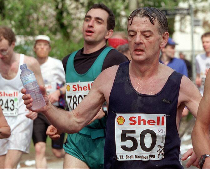 ...als hochmotivierten Marathon-Läufer. Aber seit seinem Ausscheiden aus der Politik...