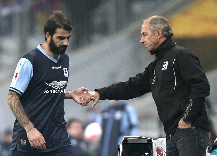Löwen-Neuling Grigoris Makos und Trainer Reiner Maurer
