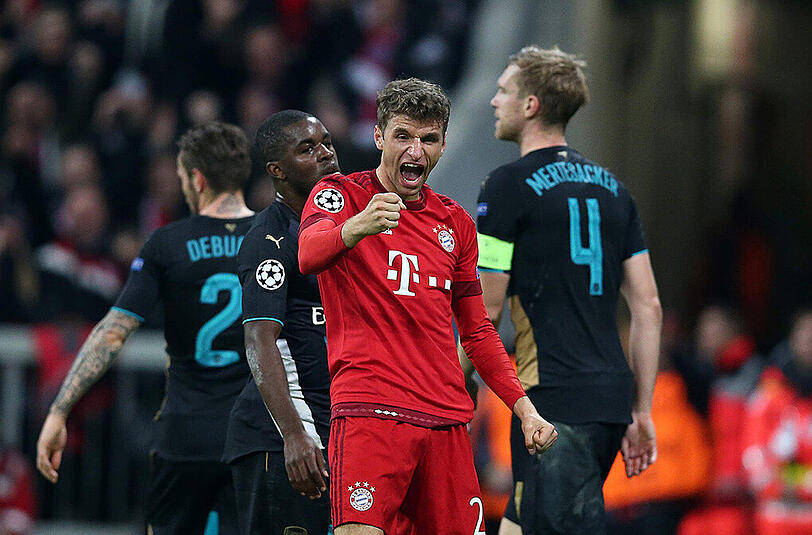 Thomas Müller bejubelt einen seiner Treffer