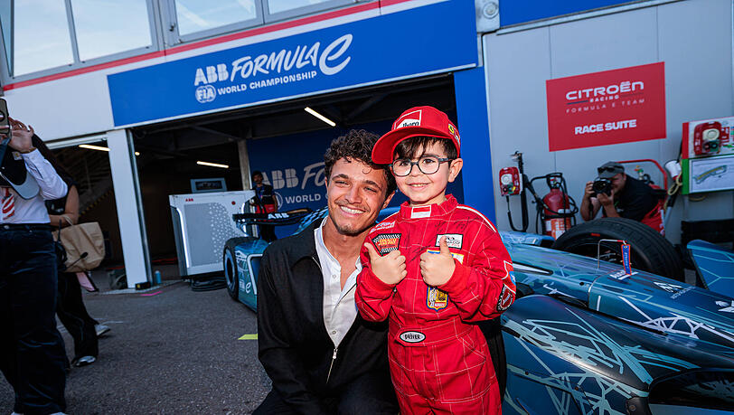 Lando Norris zu Gast bei der Formel E.
