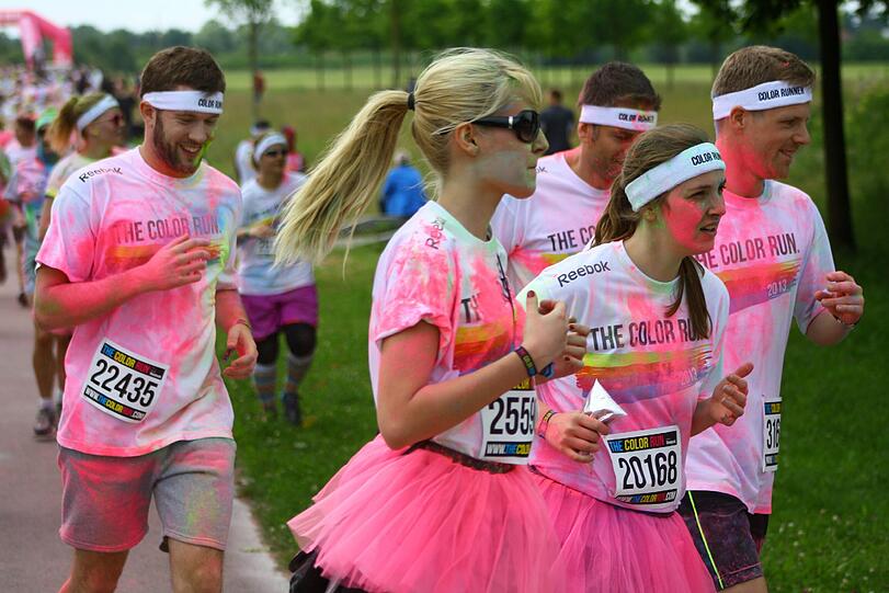Bunter geht's nicht: Der Color Run in Riem. Die Bilder.