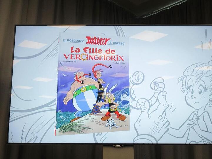 Die selbstbewusste Adrenaline ist die Heldin des neuen Asterix-Bandes.