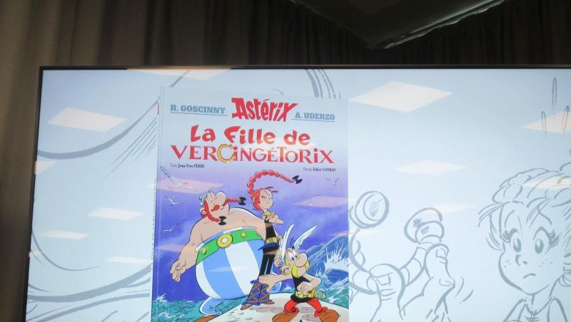 Die selbstbewusste Adrenaline ist die Heldin des neuen Asterix-Bandes. Die selbstbewusste Adrenaline ist die Heldin des neuen Asterix-Bandes.