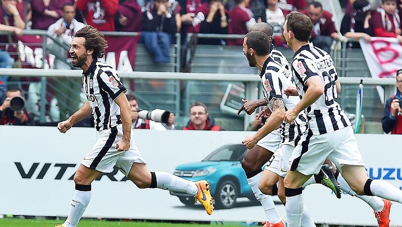 Andrea Pirlo brachte Juventus in Führung. Andrea Pirlo brachte Juventus in Führung.