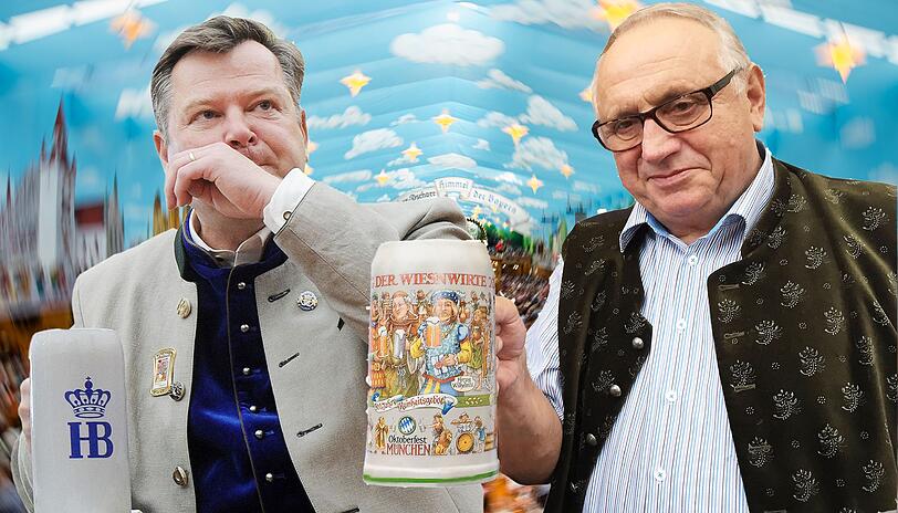 Wollen jetzt doch zusammen kommen: Wirteorecher Toni Roiderer (rechts) und Bürgermeister Seppi Schmid (CSU).