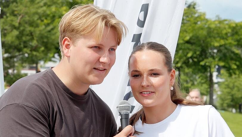 Prinz Sverre und Prinzessin Ingrid Alexandra zeigten auch am Mikrofon, dass sie ein eingespieltes Geschwisterteam sind.