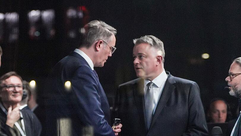 Die Verhandlungsf&uuml;hrer Alexander Schweitzer (SPD/links) und Gordon Schnieder (CDU) sind &uuml;bereingekommen. (Archivbild)