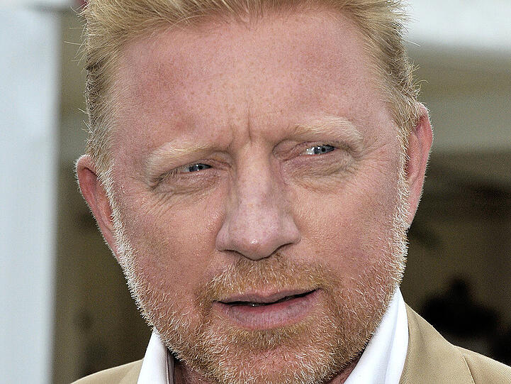 Very british: Boris Becker fühlt sich in Wimbledon heimisch