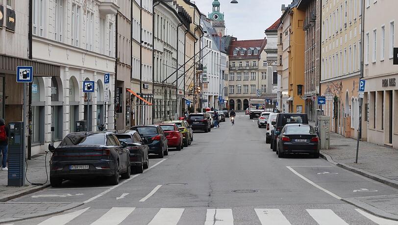Blick in die Herzogspitalstraße - hinten liegt das Altheimer Eck. Blick in die Herzogspitalstraße - hinten liegt das Altheimer Eck.
