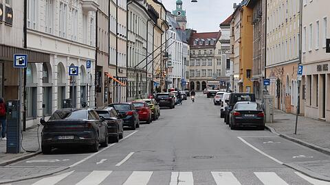 Blick in die Herzogspitalstraße - hinten liegt das Altheimer Eck.