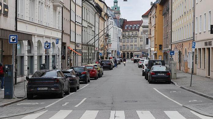 Blick in die Herzogspitalstraße - hinten liegt das Altheimer Eck.