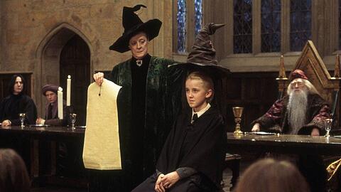 Tom Felton und Maggie Smith in der "Harry Potter"-Reihe.