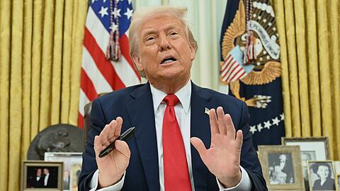 Trump macht mit Zöllen Politik. (Archivbild)
