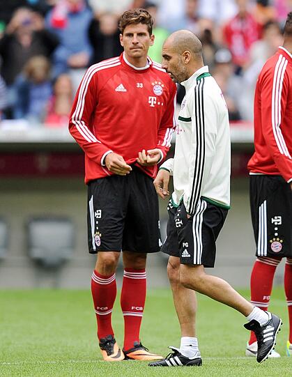 Im Trainingslager in Riva war Mario Gomez noch dabei.