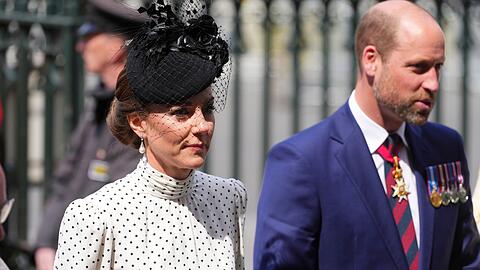 Prinzessin Kate und Prinz William sind beim Staatsbesuch von Frankreichs Präsident Emmanuel Macron und seiner Frau Brigitte dabei. (Archivfoto)