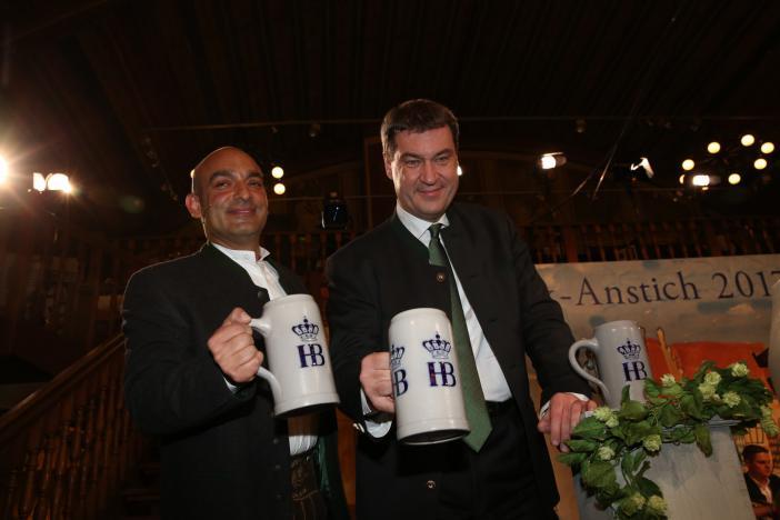Django Asül und Markus Söder.