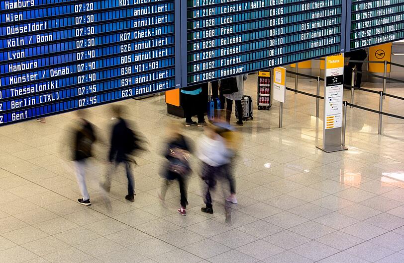 Im Ballungsraum München wird am Dienstag im öffentlichen Dienst gestreikt - vor allem der Flughafen ist betroffen.