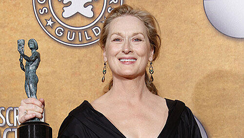 Freut sich: Meryl Streep. Freut sich: Meryl Streep.