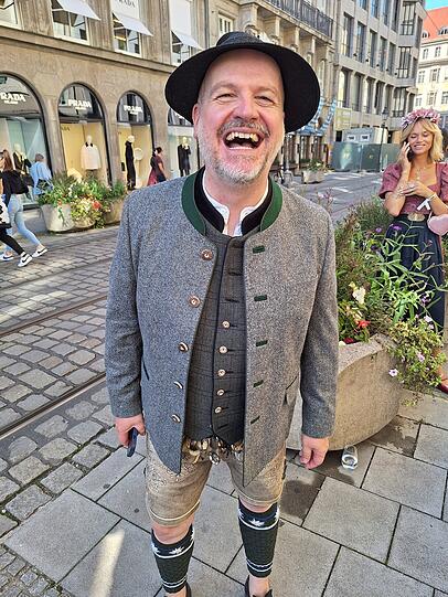 Oliver Rauh weiß, worauf es bei der richtigen Tracht ankommt.