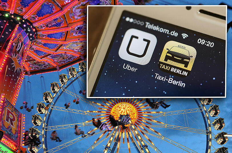 Die Münchner Taxifahrer haben keine Angst vor Uber zum Wiesn-Geschäft.