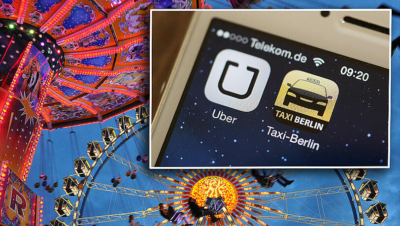 Die Münchner Taxifahrer haben keine Angst vor Uber zum Wiesn-Geschäft. Die Münchner Taxifahrer haben keine Angst vor Uber zum Wiesn-Geschäft.