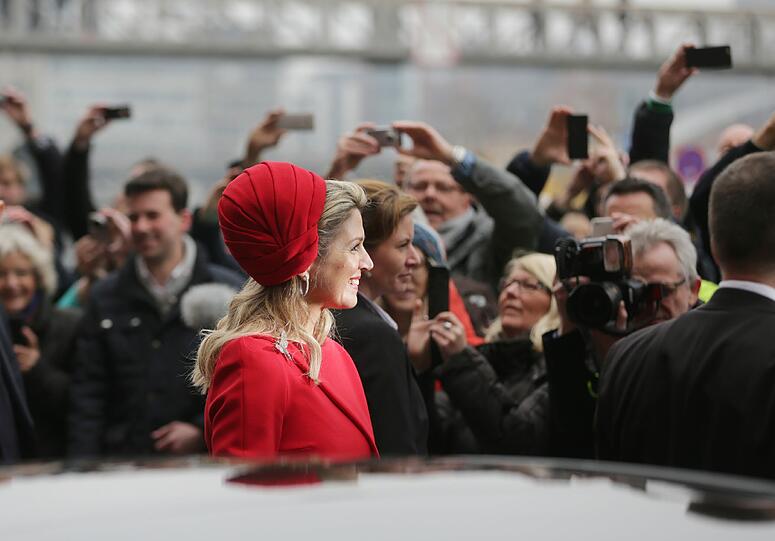 Königin Máxima und König Willem-Alexander der Niederlande bei ihrem Besuch in Hamburg