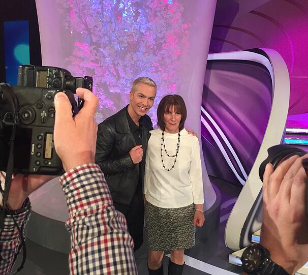 Julian David und seiner Mutter