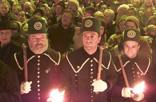 Bergmannsparade in Annaberg-Buchholz, Foto: Marlis Heinz