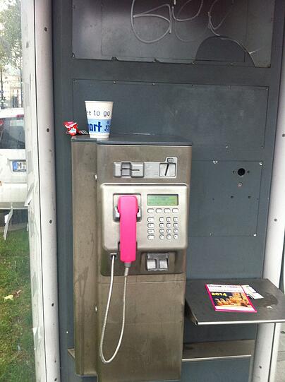 Viel Müll dort, wo eigentlich keiner sein sollte: Eine Telefonzelle in der Sonnenstraße.