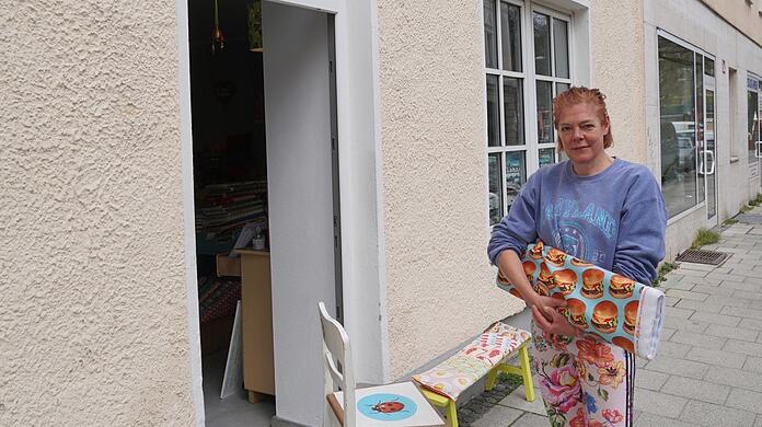Annette Braun vom Stoffzirkus in der Metzstraße ist begeistert: "Das wäre der Wahnsinn!"