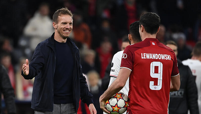 Julian Nagelsmann war mit der Leistung seiner Mannschaft beim Spiel gegen Benfica zufrieden.