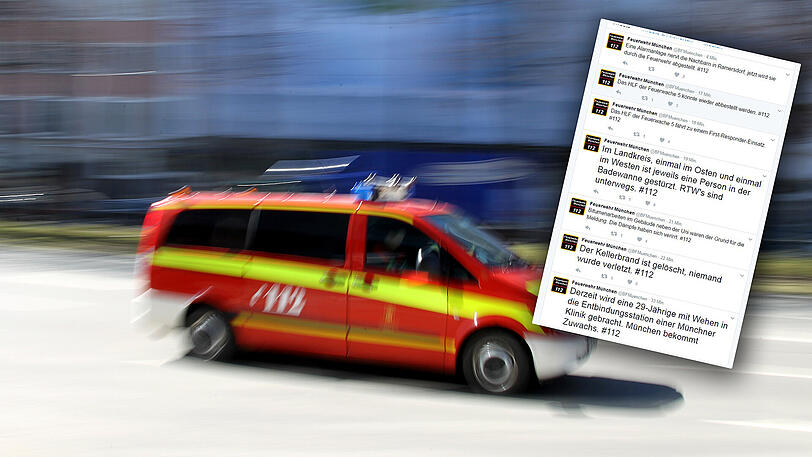 Die Münchner Feuerwehr twittert einen Tag lang aus der Einsatzzentrale.