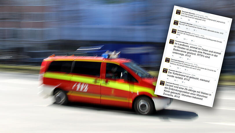 Die Münchner Feuerwehr twittert einen Tag lang aus der Einsatzzentrale. Die Münchner Feuerwehr twittert einen Tag lang aus der Einsatzzentrale.