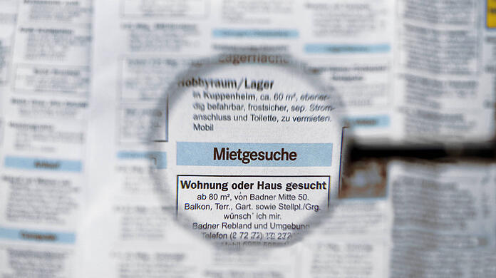 Mietgesuch (Symbolbild) Mietgesuch (Symbolbild)
