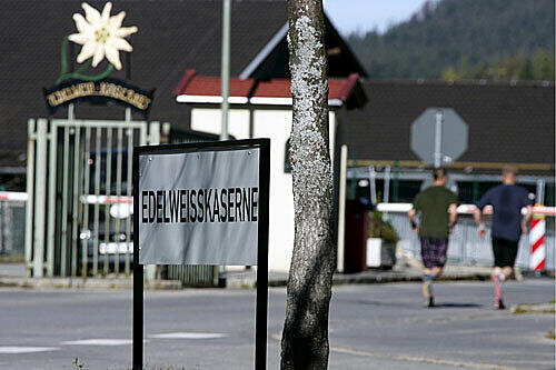 Die Edelweisskaserne im oberbayerischen Mittenwald