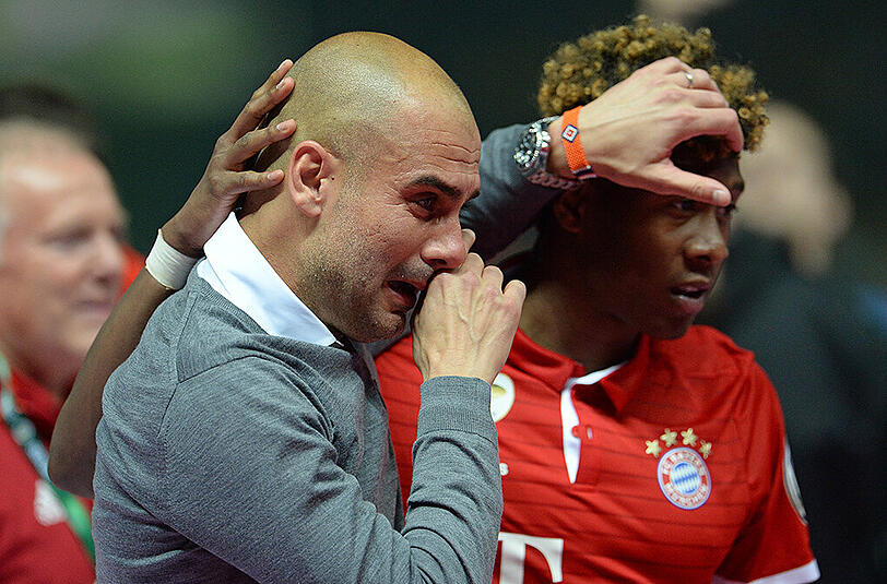 Pep Guardiola und David Alaba (rechts).