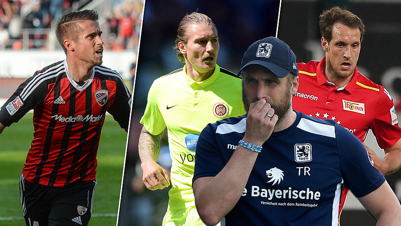 Bald Neu-Löwen? Stefan Lex, Manuel Schäffler, Stephan Fürstner (v.li.), Wunschspieler von Daniel Bierofka (vorne).