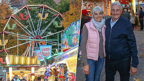 Seit 20 Jahren betreiben Edith Simon und Herbert Koppenhöfer das kleine Riesenrad auf der Auer Dult.