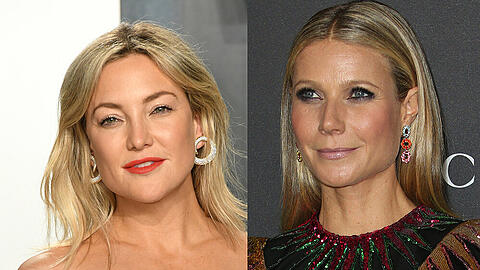 Kate Hudson (l.) und Gwyneth Paltrow verraten, wie ihre Co-Stars küssen.