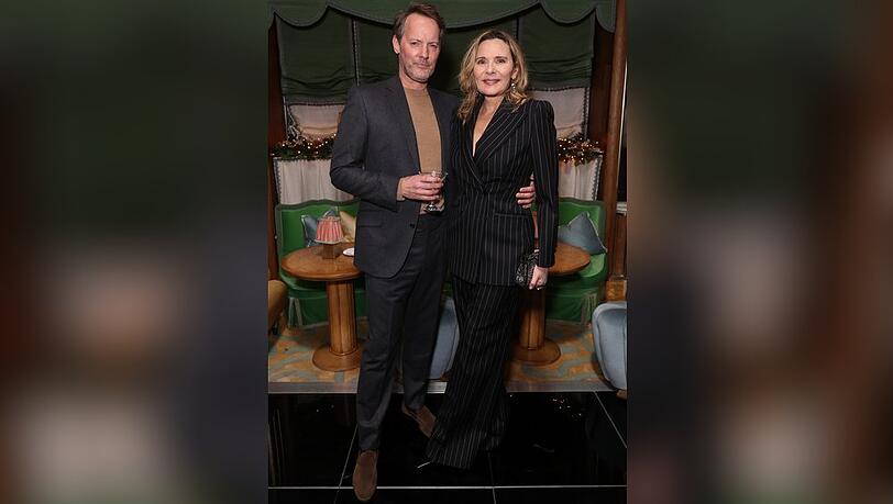 Kim Cattrall und ihr Partner Russell Thomas besuchten am Sonntag eine Veranstaltung in London. Kim Cattrall und ihr Partner Russell Thomas besuchten am Sonntag eine Veranstaltung in London.