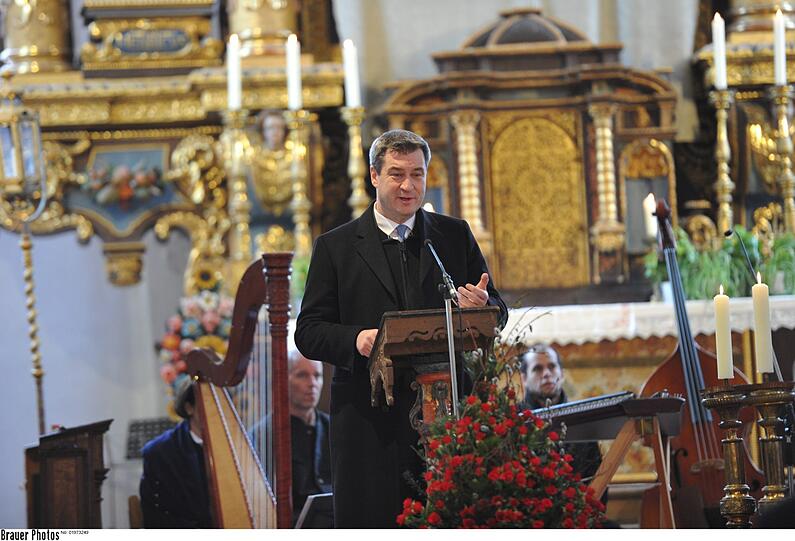 Markus Söder hielt eine bewegende Rede.