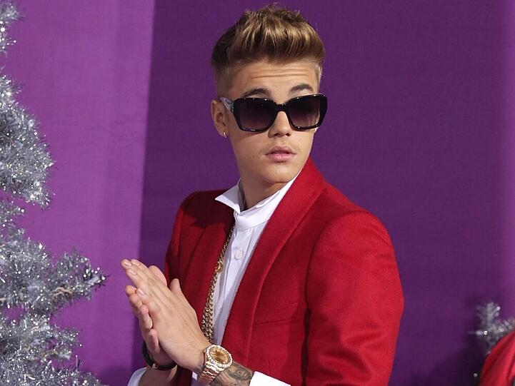 Justin Bieber auf der Weltpremiere seines Films "Believe"