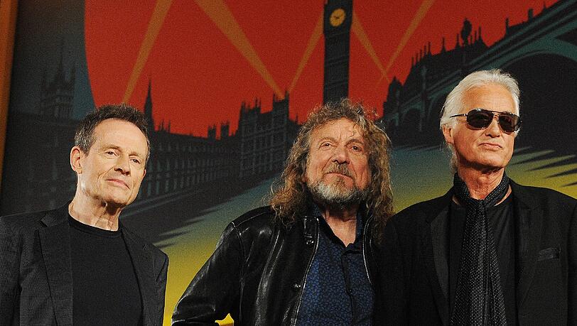 John Paul Jones, Robert Plant und Jimmy Page von Led Zeppelin John Paul Jones, Robert Plant und Jimmy Page von Led Zeppelin
