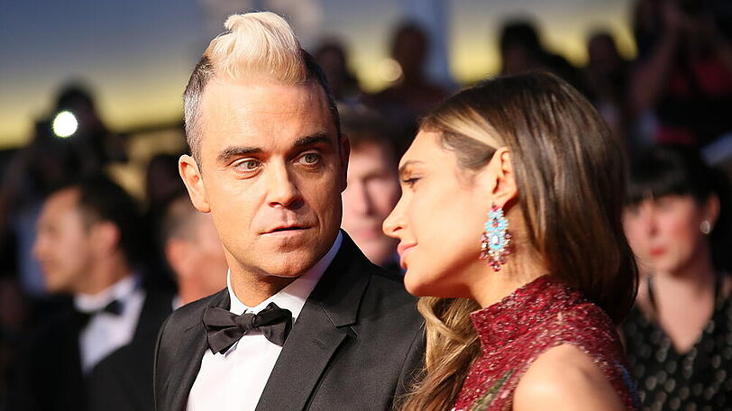 Robbie Williams und seine Ehefrau Ayda Field vor der Corona-Krise