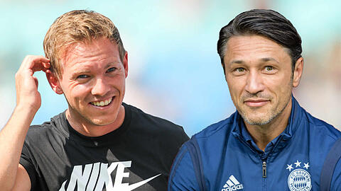 Wer kann im Topspiel am Samstag mehr Herzen für sich gewinnen? Leipzig-Trainer Julian Nagelsmann (l.) trifft auf Bayern-Coach Niko Kovac.