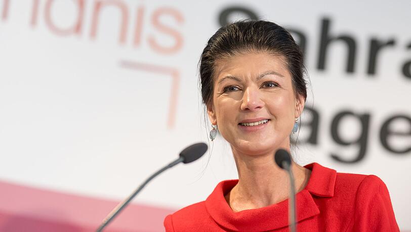 Parteivorsitzende Sahra Wagenknecht spricht während des Politischen Aschermittwochs.