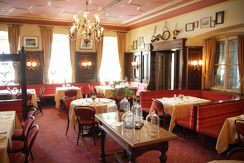 Der Speisesaal des Hotel Post in Altötting.