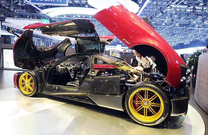 Der Pagani Huayra. Foto: Uli Deck/dpa